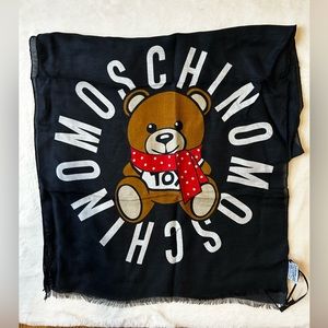 Moschino modal and wool blend scarf